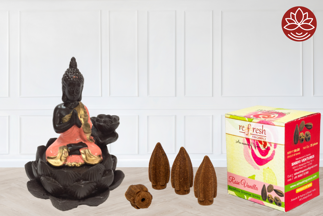 Rakhi Backflow Hamper | Lotus Buddha
