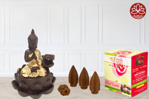 Rakhi Backflow Hamper | Lotus Buddha