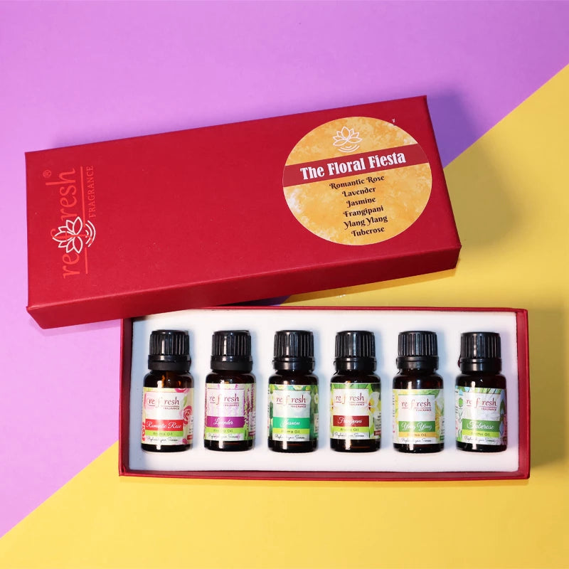 The Floral Fiesta | Set of 6 Aroma Oils